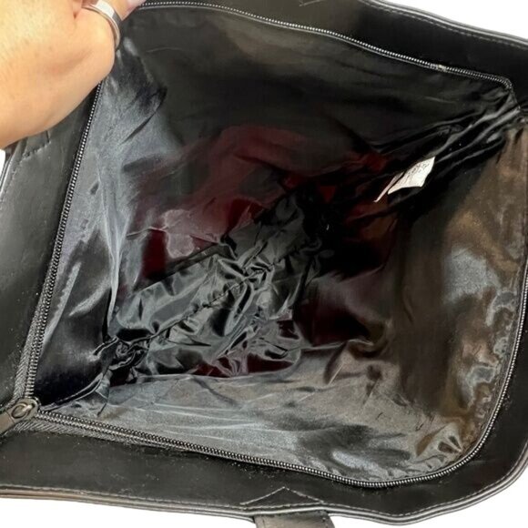 Disney Vintage Black Red White Minnie Mouse PVC Large Tote Bag - Picture 6 of 8